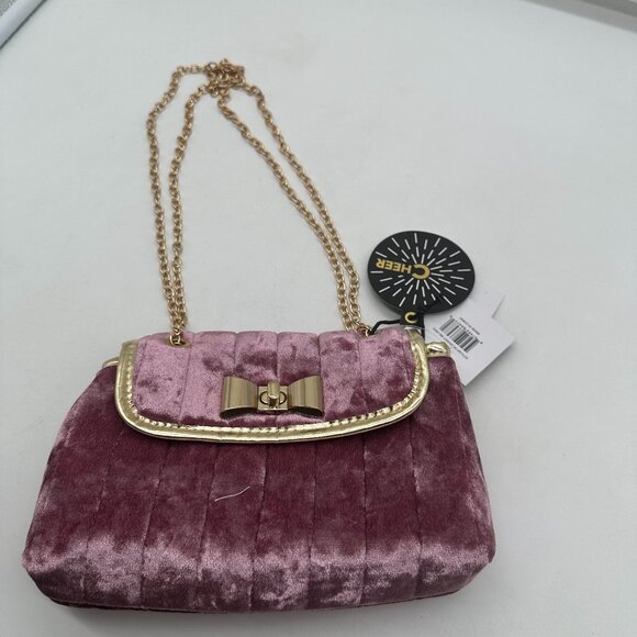 Victoria's Secret Red Velvet Purse/hand Bag or Makeup Bag